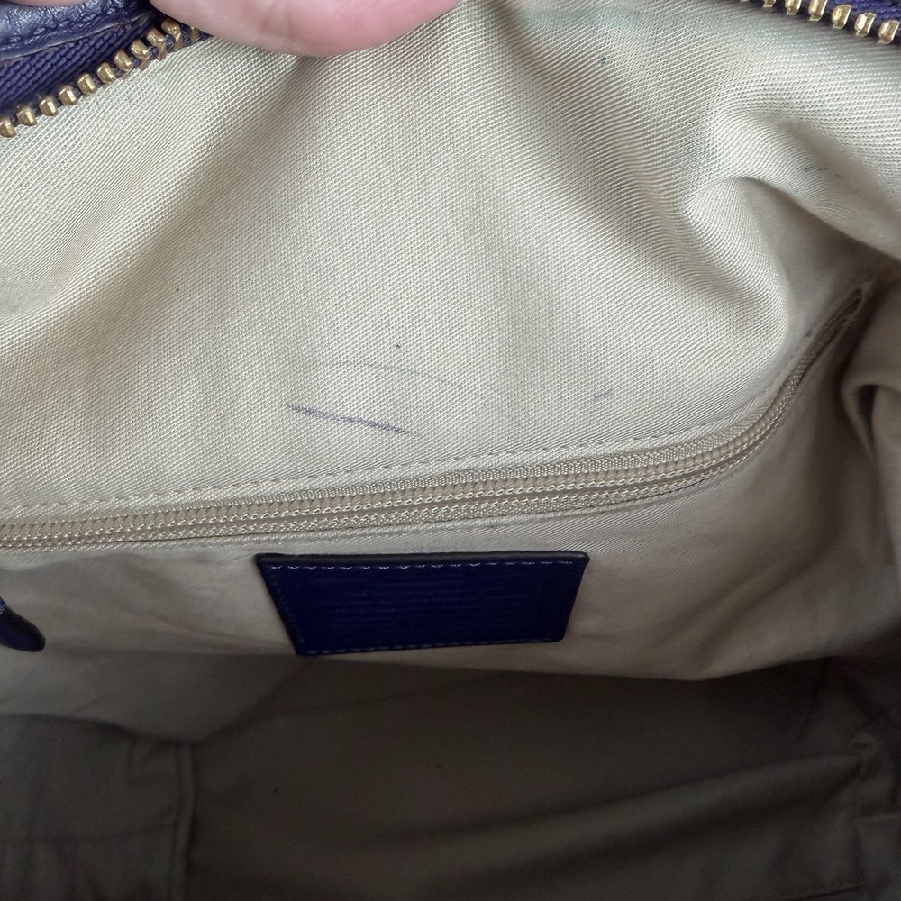 Coach Legacy Duffle Leather Purple Shoulder Crossbody Handbag 23420 Tassels - Picture 15 of 16